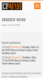 Mobile Screenshot of crossfit40100.com